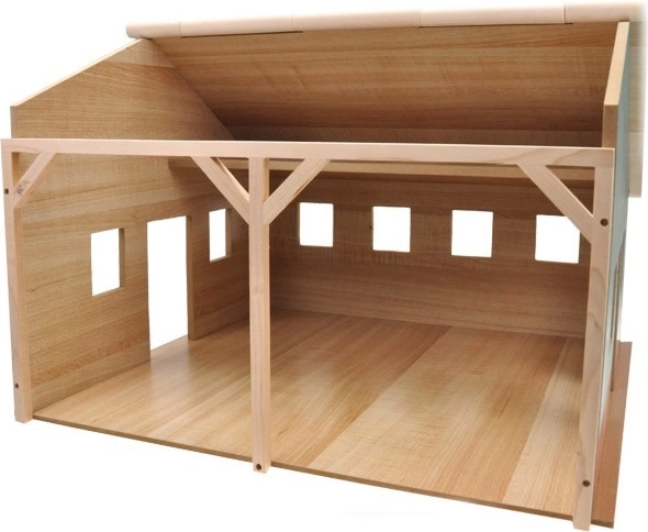 Kids Globe houten garage en afdak voor tractoren 1:16 - 1 stuk