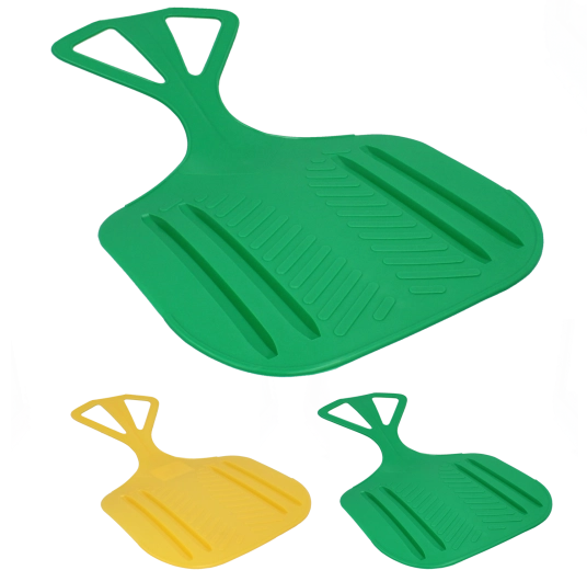 Kunststof glijschotel in de vorm van een appel voor kinderen en volwassenen