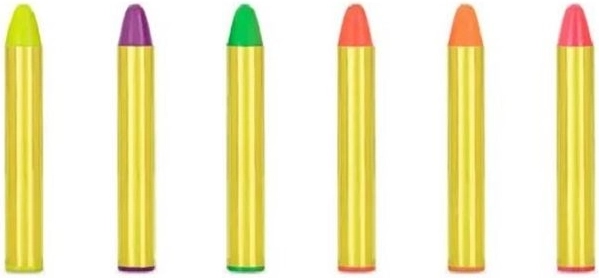 Gezichtsschminkkrijtjes – set van 6 kleuren