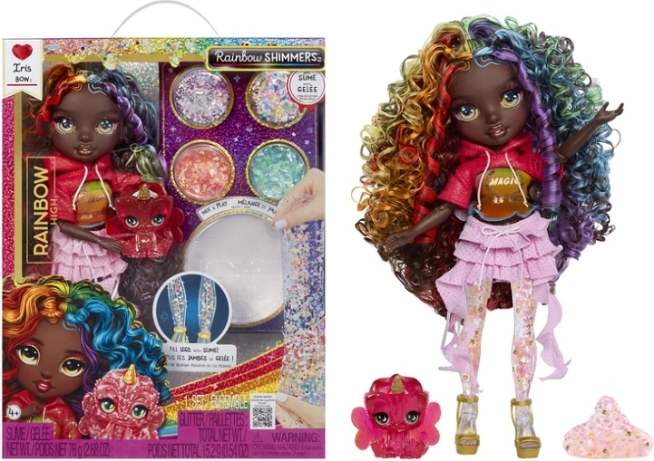 Rainbow High sprankelende pop met slijm – Iris