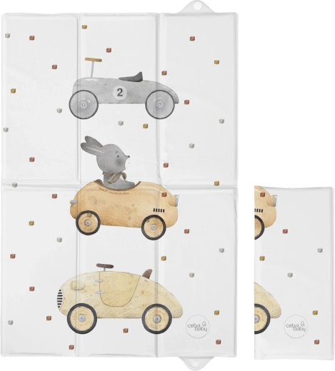 Ceba Baby reisverschoonmat Basic Bunny Driver 60 × 40 cm