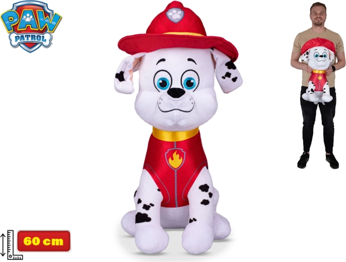 Pluchen hond Marshall – PAW Patrol, 60 cm, zittend