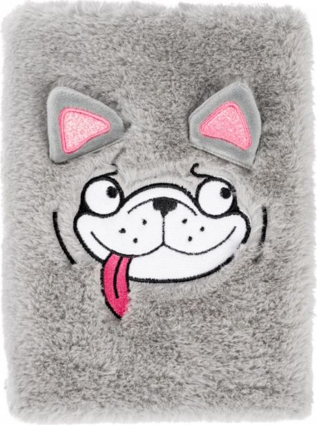 Baagl notes pluche doggie – gelijnd notitieboek