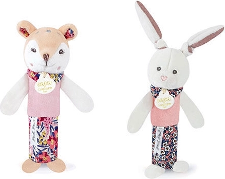 Doudou piepend rammelaar hertje 17 cm