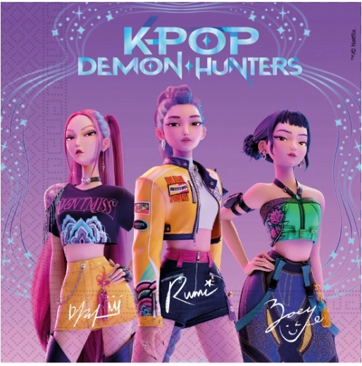 Papieren servetten Demon hunters – K-POP, 33 × 33 cm (20 stuks)