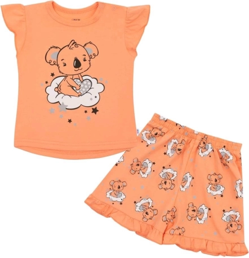Kinderzomerpyjama met koala New Baby Dream, zalmkleurig