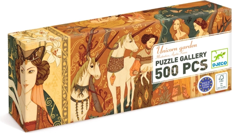 Djeco puzzel sprookjestuin met eenhoorn, 500 stukjes