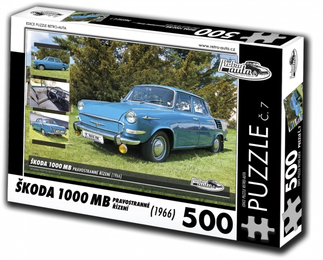 Puzzel RETRO-AUTO’s Škoda 1000 MB 1966 – 500 stukjes