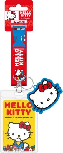 Hello Kitty neklkoord met hanger en ID-hoesje