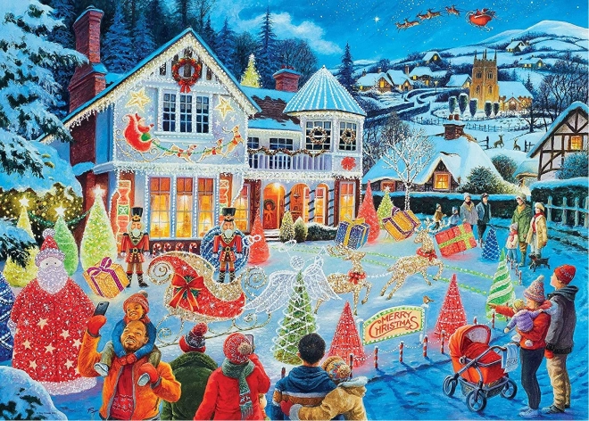 Puzzel 1000 stukjes met kerstmotief RAVENSBURGER