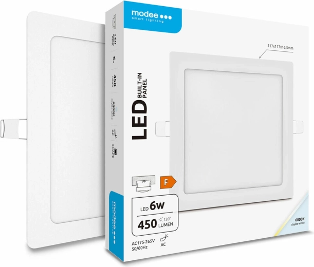 Inbouw LED-paneel 6 W koud wit 450 lm – Modee Lighting