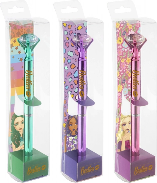 Balpen met diamant Besties