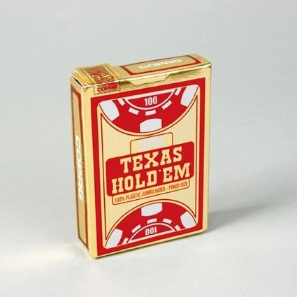 Pokerkaarten Texas Jumbo rood