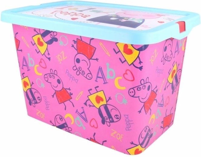 Opbergbox met clipdeksel Peppa Pig