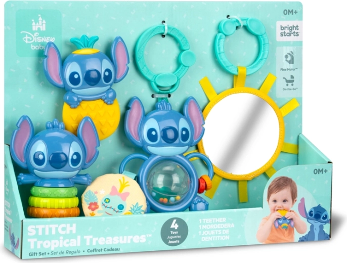Bright Starts cadeau-multisensorische set Disney Stitch Tropical Treasures - 4 stuks