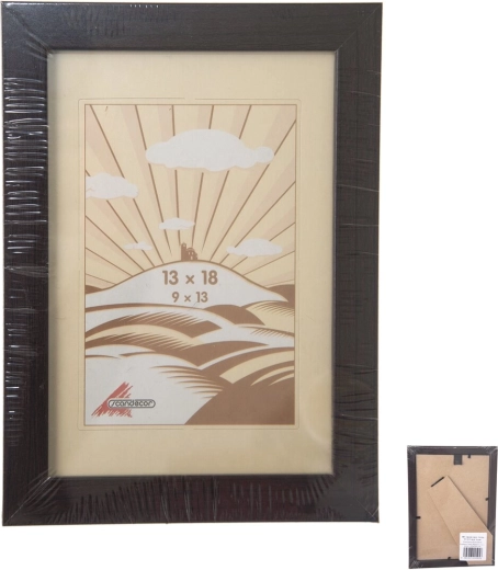 Houten fotolijst bruin 13 × 18 cm
