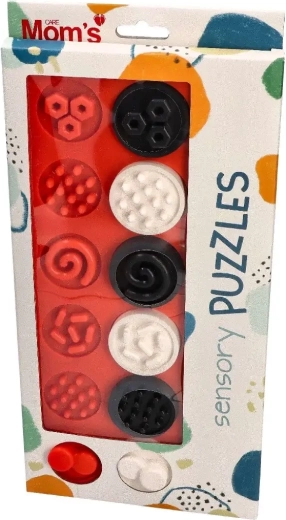 Contrast sensorische puzzelringen XL 6m+ Mom's Care