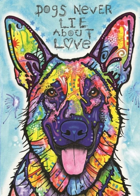 Puzzel Heye Jolly Pets: Honden liegen nooit 1000 stukjes