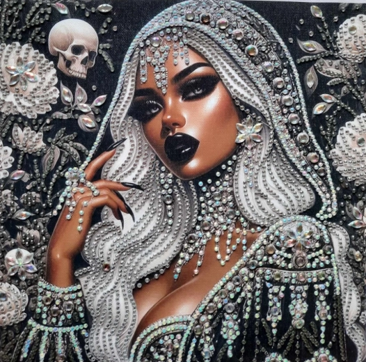 Diamantschilderen – mulattin 30 × 40 cm