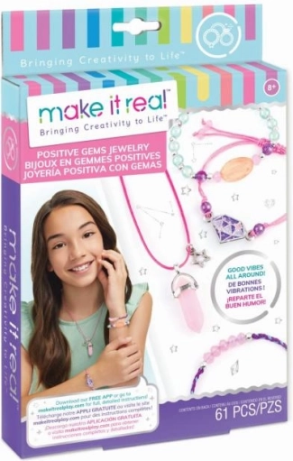 MAKE IT REAL set voor het maken van sieraden positive gems – ketting en 3 armbanden