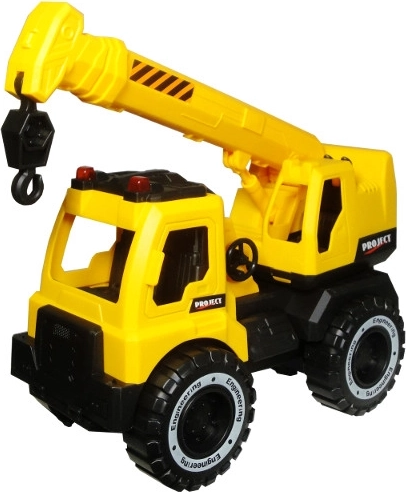 Bouwvrachtwagen met kraan voor kinderen