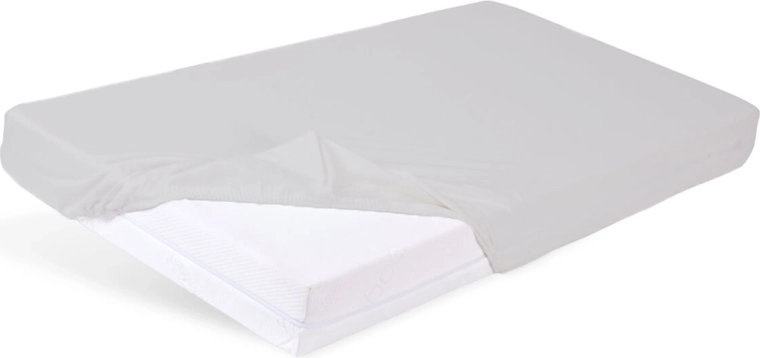 Babymatex waterdicht hoeslaken van bamboe 60 × 120 cm lichtgrijs