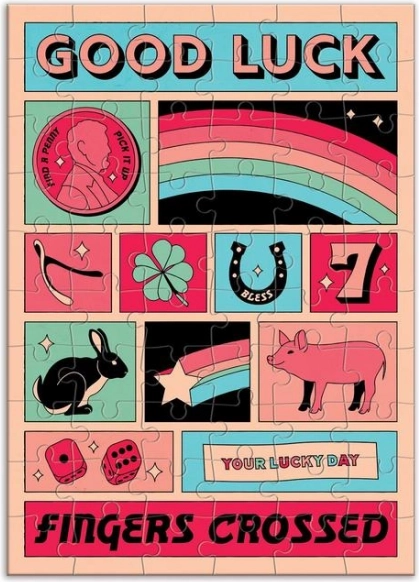 GALISON puzzel veel geluk – 60 stukjes