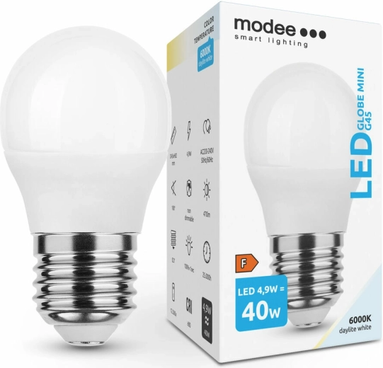 LED lamp G45 E27 4,9 W koud wit – Modee Smart Lighting