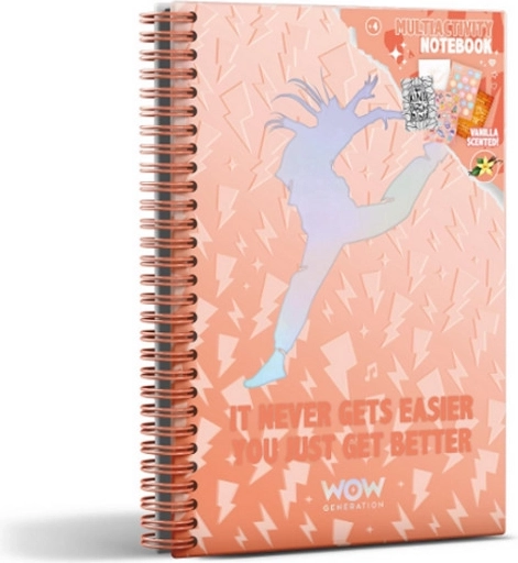 WOW Generation geurig A5-notitieboek ballerina met stickers