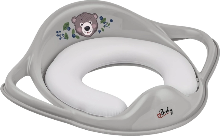 Maltex zachte wc-verkleiner met handgrepen The Nature Buddies Beer, grijs