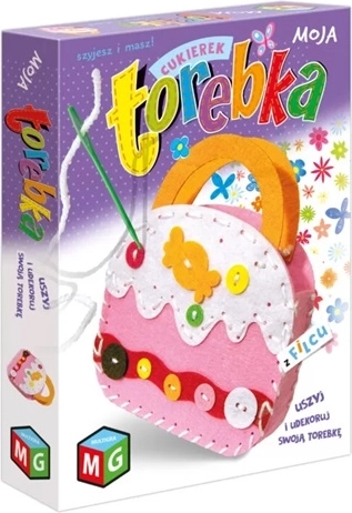 Moja Torebka creatieve set voor het maken van een vilten handtasje – snoepje