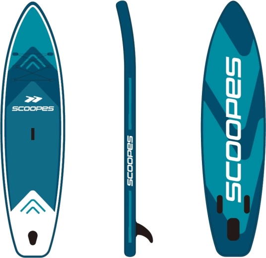 Opblaasbaar paddleboard VELO 320 cm met accessoires – blauw