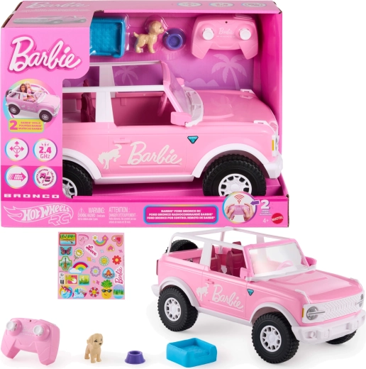 Barbie Hot Wheels op afstand bestuurbare roze Ford Bronco RC