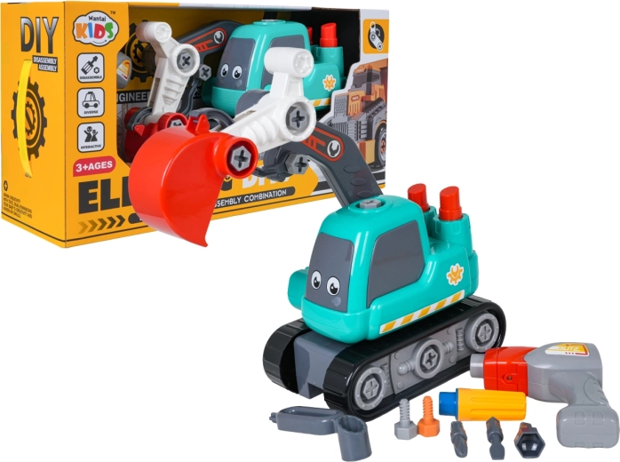 Demonteerbare kinder-graafmachine met accessoires - 1 stuk