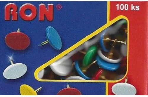 Punaise met gekleurde kop 10 mm, 100 stuks