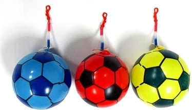 Rubberen bal op veer 23 cm