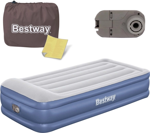 Opblaasbaar matras met geïntegreerde elektrische pomp 191 × 97 × 46 cm BESTWAY