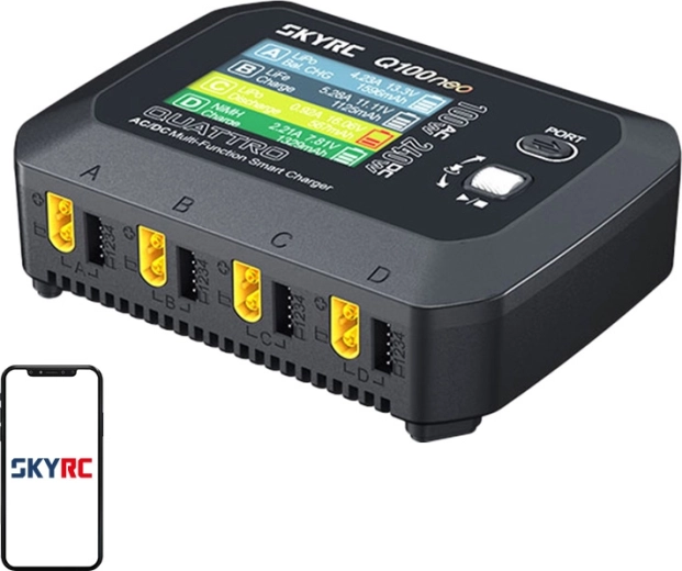 SkyRC Q100neo AC/DC multifunctionele slimme lader voor modelbouwaccu’s