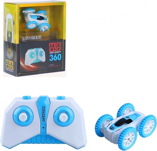Stuntauto mini op afstandsbediening blauw