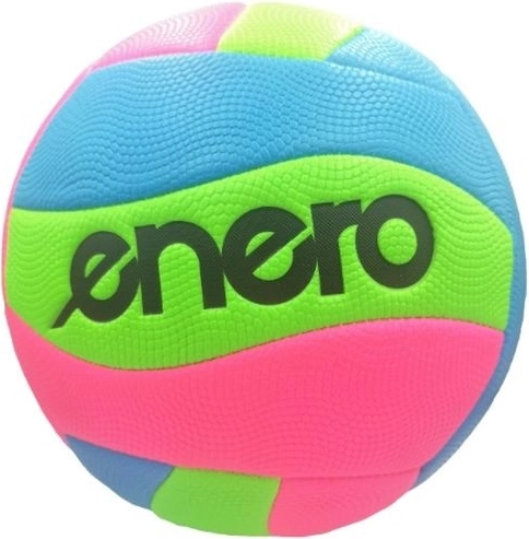 Enero strandvolleybal Fancy roze-blauw-groen