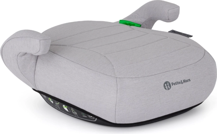 Autostoelverhoger PETITE&MARS zuno gentle grey voor kinderen 125–150 cm