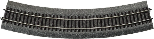 Bochtspoor R5 met bedding Roco Line