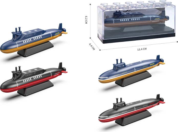 Metalen onderzeebootmodel 1:64 – meerdere varianten