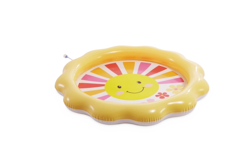 Opblaasbaar kinderzwembad met sproeier Zonnestralen