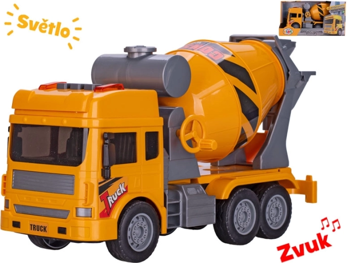 Bouwbetonmixer met vliegwielaandrijving met licht en geluid 27 cm