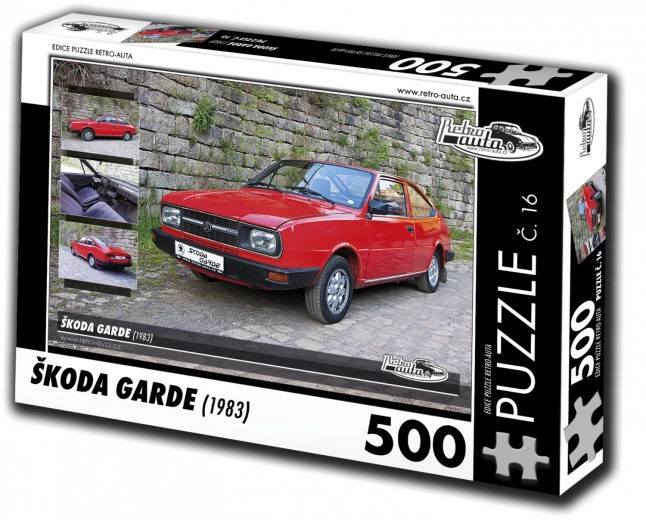 RETRO-AUTA Puzzel Škoda Garde 1983 500 stukjes