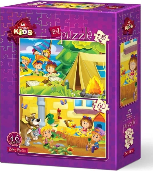 Art Puzzle Vakantieplezier 35+60 stukjes