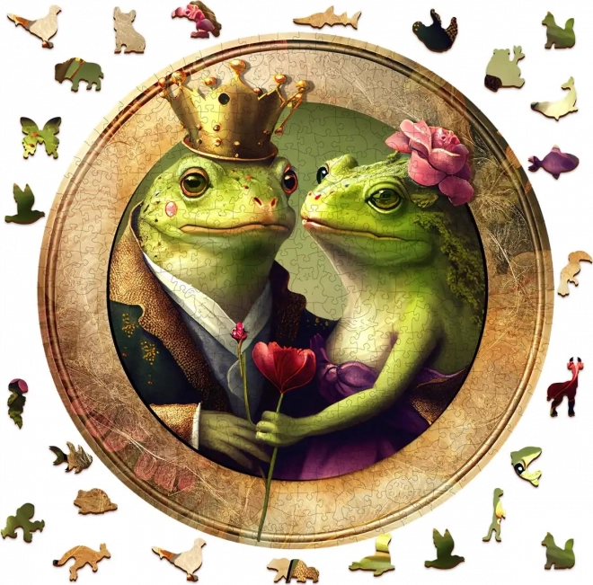 Houten puzzel Liefde en Kikkers 505 stukjes