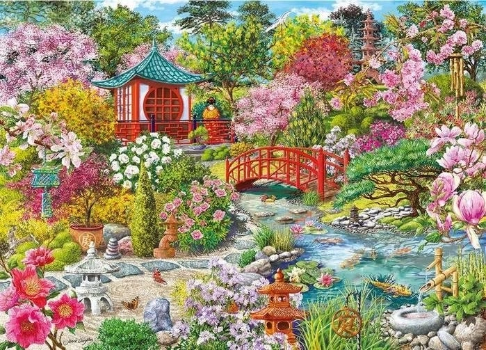 Legpuzzel Japanse tuin 1000 stukjes GIBSONS