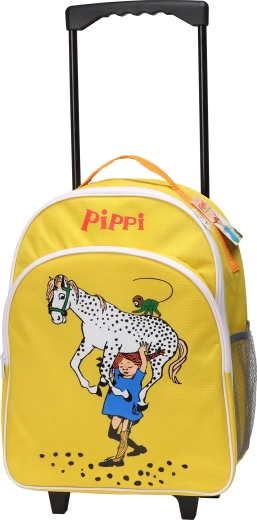 Kinder reiskoffer op wieltjes Pippi, geel